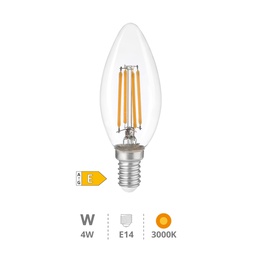 [200671002] Oro Series C37 LED filament bulb 4W E14 3000K