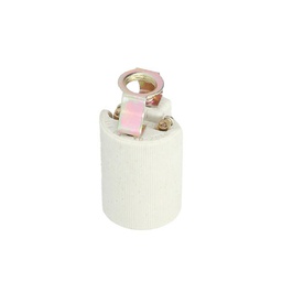 [101505000] E14 Ceramic lamp holder white