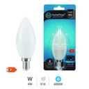 Ampoule à LED flamme 4 W E14 6000K - boîte prés. de 12 u