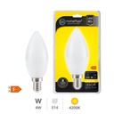 Ampoule à LED flamme 4 W E14 4200K - boîte prés. de 12 u