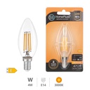 C37 LED filament bulb 4W E14 3000K 12pcs box
