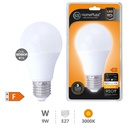 A60 Night sensor LED bulb 9W E27 3000K 8pcs box