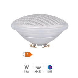 [201400004] Lampe LED piscine PAR56 18 W GX53 RGB