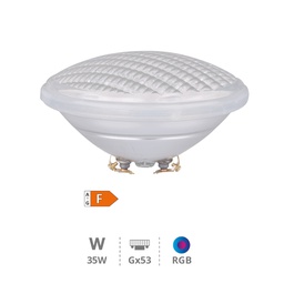 [201400007] PAR56 LED swimming pool lamp 35W GX53 RGB IP68 12-15V