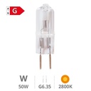 Lámpara halógena Bi-pin 50W G6,35 12V