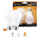 2 x pack A60 LED bulb 9W E27 3000K 8pcs box