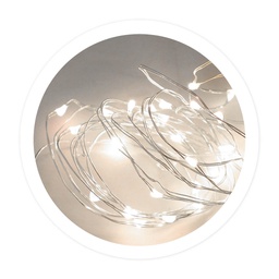 [204805016] 2M Copper LED garland 2xCR2032 Cool White