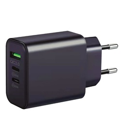 [105515006] Carregador 230 V para 3 USB: 1 x QC3.0 + 2 x Tipo C