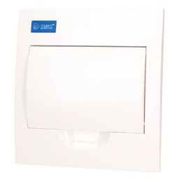[106515001] 8way distribution box , flush mounting, white door