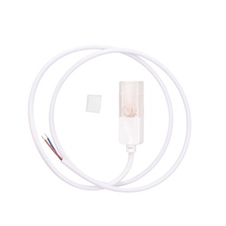 [204005009] Power Cable (1mt) + end cap set for LED strip Ref. 204030025-27-28