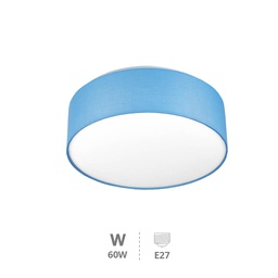[203600004] Plafon teto de tecido Gemena 2 x E27 Azul