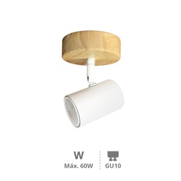 [202000018] Rintela single ceiling spotlight Series GU10 White