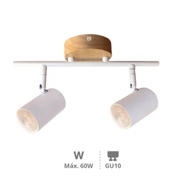 [202000020] Rintela linear double ceiling spotlight series GU10 White