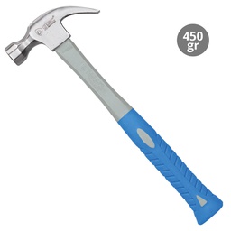 [502060004] Claw hammer with fiberglass handle 450gr