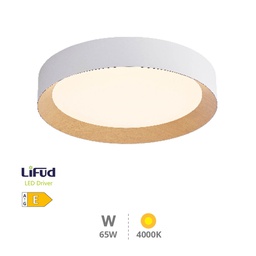 [203605087] Peranka ceiling LED light 65W 4000K White+Wood paint