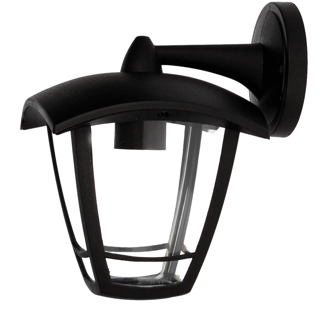 Farol Jardin Alum.brazo Arriba E27 60W Negro - Mercantil Eléctrico