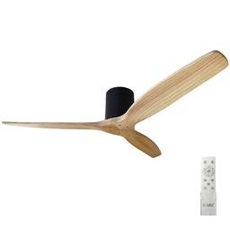 [300005044] Mucari 52' DC ceiling fan with remote control CCT 3 blades White/Wood