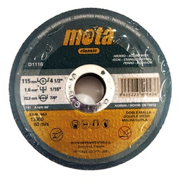 [502002002] Pack 10 discos de corte de aço inoxidável 115 x 1,6 x 22,23 mm
