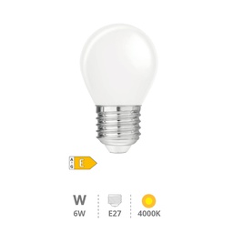 [200690079] Ampoule LED sphérique Série Cristal 6W E27 4000K