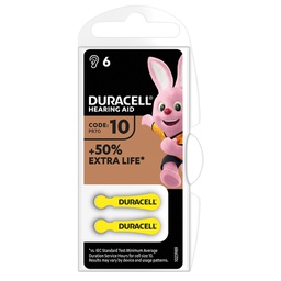 [106000040] Pila para audífono Duracell DA 10 Blister 6u