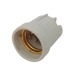 [101505002] E27 Ceramic lamp holder White