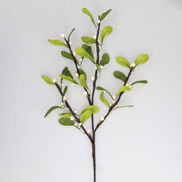 [204690003] 0,75M Decorative LED branch with Leafs and white berries Warm White