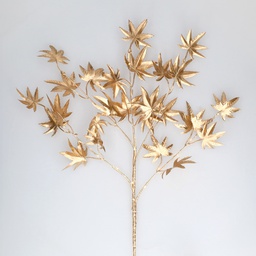 [204690005] Branche décorative LED feuilles d'érable dorées 0,70 M Lumière chaude