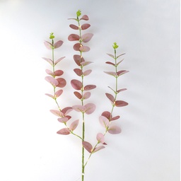 [204690009] Rama decorativa LED de hojas de eucalipto rosas 0,83M Luz cálida