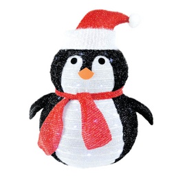 [204690046] Pingüino plegable LED 600mm 8 funciones Luz fría