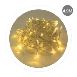 [204805027] 4,9M Copper LED garland 8 Funtions Warm White