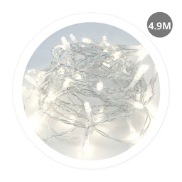 [204805028] 4,9M Copper LED garland 8 Funtions Cool White