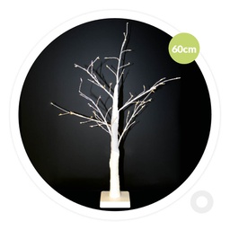 [204690150] Árbol decorativo LED Cumia 60cm 3xAA Blanco