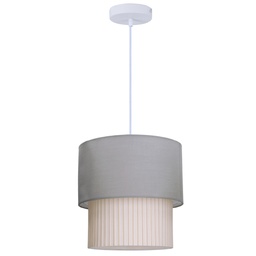 [204400033] Lámpara de techo colgante Serie Batwe E27 Ø280mm Gris
