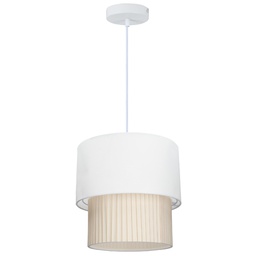 [204400034] Lámpara de techo colgante Serie Batwe E27 Ø280mm Blanco