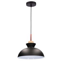 [204400035] Lámpara de techo colgante Serie Sompara E27 Ø280mm Negro