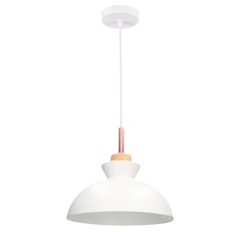 [204400036] Lámpara de techo colgante Serie Sompara E27 Ø280mm Blanco