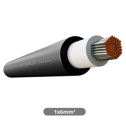 [101040003] Rollo 100M Cable solar (1x6mm) Negro