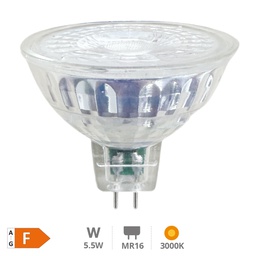 [200621069] Crystal LED lamp 5,5W GU10 3000K 12V 38º