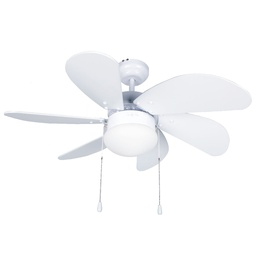 [300005075] 32' DC ceiling fan 2XE27 lampholder White