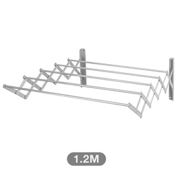 [402020009] Telescopic aluminum clothes hanger 120cm