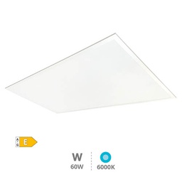 [203400023] Panel empotrable LED rectangular Luena 119,5x59,5cm 60W 6000K Blanco