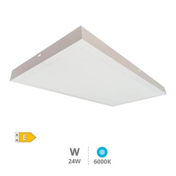 [203405018] Panel superficie LED rectangular Kisongo 60x30cm 24W 6000K Blanco