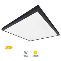 [203405025] Borma LED surface backlit panel 40W 4200K 60x60cms. Black