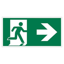 [201095007] Sticker for emergency light right arrow
