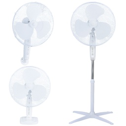 [300000021] Kureli 3 in 1 fan (table, wall, stand) 43cm Ø 45W White