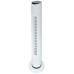 [300025003] Nandi Tower fan with remote 45W White
