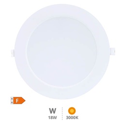 [201000080] Downlight à encastrer LED rond Lonbo 20 W 3000K Blanc