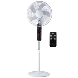 [300000028] Stand Fan 43cm Ø 30W with remote DC motor - White