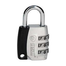 [502010011] Combination padlock with 3 numbers 30mm - BOX OF 10