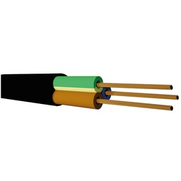 [101005004] Round Cable 50M Roll(3x1.5mm) Black